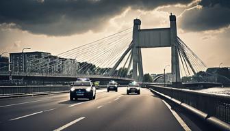 Polizei sperrt Brücke in Düsseldorf nach schwerem Unfall