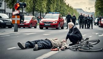 Radfahrer (83) in Düsseldorf von Auto erfasst und schwer verletzt